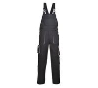 Portwest TX12 Cotte à bretelles Texo Contrast Noir - Taille M