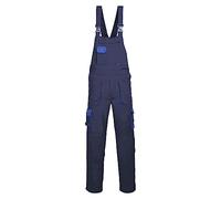 Portwest TX12 Salopette de Travail à Bretelles Contrastées Texo Homme Marine, XXL