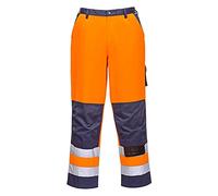 Portwest TX51ONR4XL Lyon Pantalon haute visibilité, 4XL, orange/bleu marine