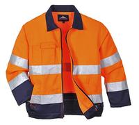 Portwest TX70 Veste Hi-Vis Madrid Orange/Marine, L