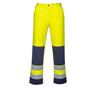 Portwest Pantalon TX71 Séville – Haute-visibilité Jaune/Marine Taille S