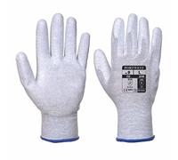 Portwest Va199g7rs Vending antistatique PU Palm Glove, Regular, taille : S, gris