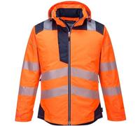 Portwest - Veste De Pluie Haute Visibilité Vision Orange / Noir Xl