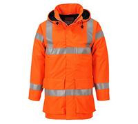 Portwest Veste de pluie hi-vis multi lite Bizflame, Couleur: Orange, Taille: L, S774ORRL