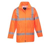 Portwest Veste de pluie H440 - Hi-Vis imperméable légère pour hommes Orange XXL