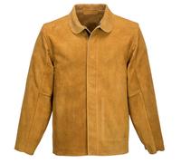 Portwest Veste De Soudage En Cuir FR Résistante Aux Flammes Classe 2 Tan