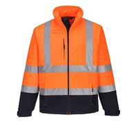 PORTWEST Veste Softshell Bicolore (3 couches) Orange/Marine M - Vêtements haute visibilité