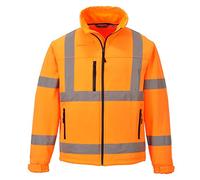Portwest Veste softshell Classic Hi-Vis (3 couches), Couleur: Orange, Taille: L, S424ORRL
