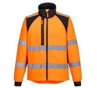 PORTWEST Veste Softshell Haute Visibilité Eco WX2 (2 couches) Orange/Noir L - Vêtements de travail