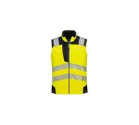 PORTWEST Veste Softshell sans manches Hi-Vis (3 couches) Jaune/Noir M - Vêtements haute visibilité