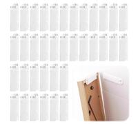 PORUPAEL Command Lot de 36 paires de bandes adhésives résistantes pour accrocher des photos, grande taille, sans clous, bandes adhésives de style Command pour cadres, affiches, décoration d'intérieur