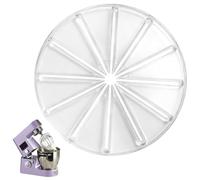 PORUPAEL Fouet rond anti-éclaboussures pour mélangeurs - Protection transparente contre les éclaboussures, grattoir et accessoire d'essuie-glace pour mixeurs sur socle à tête inclinable de 4,5 l et 5