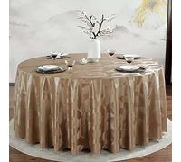 PORUTE Nappe Ronde Toile Cirée Impermeable 160cm, Nappe De Table PVC, Nappe Imprimé Anti-Taches, Nappe Moderne pour Décoration De Table De Cuisine
