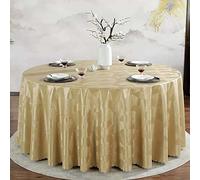 PORUTE Nappe Ronde Toile Cirée Impermeable 160cm, Nappe De Table PVC, Nappe Imprimé Anti-Taches, Nappe Moderne pour Décoration De Table De Cuisine