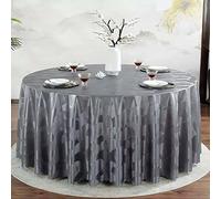 PORUTE Nappe Ronde Toile Cirée Impermeable 180cm, Nappe De Table PVC, Nappe Imprimé Anti-Taches, Nappe Moderne pour Décoration De Table De Cuisine