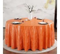 PORUTE Nappe Ronde Toile Cirée Impermeable 180cm, Nappe De Table PVC, Nappe Imprimé Anti-Taches, Nappe Moderne pour Décoration De Table De Cuisine