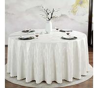 PORUTE Nappe Ronde Toile Cirée Impermeable 200cm, Nappe De Table PVC, Nappe Imprimé Anti-Taches, Nappe Moderne pour Décoration De Table De Cuisine