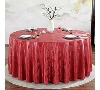 PORUTE Nappe Ronde Toile Cirée Impermeable 200cm, Nappe De Table PVC, Nappe Imprimé Anti-Taches, Nappe Moderne pour Décoration De Table De Cuisine