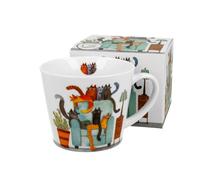 Porzellanbecher XXL Cat's World Cats on a Chair 610ml