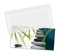POS BON - 100 bons cadeaux à remplir avec enveloppe - formulaires imprimés pour instituts de beauté et d'autres entreprises MA9251F-1-100-V2