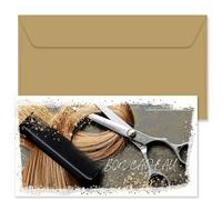 POS BON - 25 bons cadeaux à remplir avec enveloppe - formulaires imprimés pour coiffeurs K12005F-1-25-V1