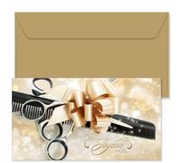 POS BON - 25 bons cadeaux à remplir avec enveloppe - formulaires imprimés pour coiffeurs K1204F-1-25-V1