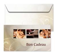 POS BON - 25 bons cadeaux à remplir avec enveloppe - formulaires imprimés pour les salons de massage et les instituts de beauté MA1247F-1-25
