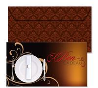 POS BON - 25 bons cadeaux à remplir avec enveloppe - formulaires imprimés pour restaurants, auberges G1289F-1-25-V1