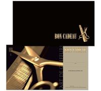 POS BON - 25 bons cadeaux à remplir - formulaires imprimés pour des salons de coiffure K1251F-0-25-V1