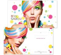 POS BON - 25 bons cadeaux à remplir - formulaires imprimés pour des salons de coiffure K1266F-0-25-V1