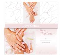 POS BON. 25 formulaires pour créer vos propres bons cadeaux, pour des instituts de pédicure. FU9226F-25-V2