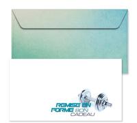 POS BON - 50 formulaires pour créer vos propres bons cadeaux avec enveloppe pour les centres de fitness et l’entraînement fitness FI1210F-1-50-V1