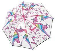 POS Handels GmbH Stockschirm mit Einhorn Motiv, Regenschirm für Mädchen, manuelle Öffnung und Fiberglasgestell Parapluie canne, 62 cm, Multicolore (Bunt)
