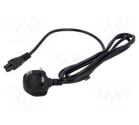 Câble IEC C5 2.5A POSAC-C5-2A/UK18 noir 1.8m