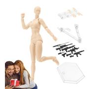 Posable Figure Model - Kit de à action mobile, réglable Artist Mannequin, Stop Motion Toy, flexible Character Sculpture, Creative Studio Accessory | Idéal pour Animation Drawing Photography