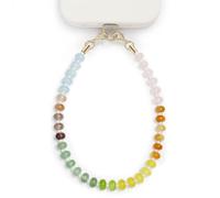 Posadina Chaîne de Téléphone en Pierre Naturelle, Bracelet Porte-Phone en Perles de Lithothérapie, Dragonne de Téléphone Faite à la Main avec Anneau d'Attache