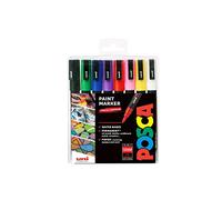 Marqueurs Peinture Acrylique POSCA Set PC-3M 8 Couleurs Standard Mat