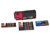 POSCA 205089 - Marker Set, 10 crayons et une trousse, pour le travail, les loisirs et les hobbies