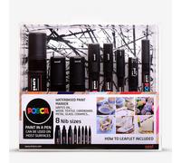 Posca - 8 Nib Size Black Set (401619)