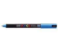 POSCA Lot de 12 Marqueurs Pte calibrée extra-fine POSCA PC1MR 0,7mm Bleu Clair