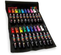 Posca Lot de 20 marqueurs à peinture PC-3M et PC-5M dans une pochette en toile
