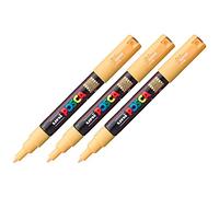 POSCA Lot de 3 Marqueurs à pigment PC-1MC pointe extra fine abricot
