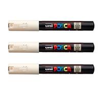 Posca Lot de 3 marqueurs PC-1M Uni-Ball (gamme complète de 22 couleurs disponibles)
