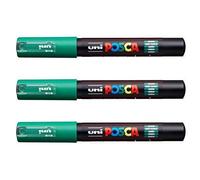 Posca Lot de 3 marqueurs PC-1M Uni-Ball (gamme complète de 22 couleurs disponibles)