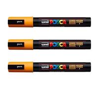 Posca Lot de 3 marqueurs PC-5M Uni-Ball (gamme complète de 35 couleurs disponibles)