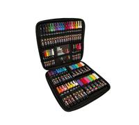 Posca Lot de 54 marqueurs permanents à base d'eau avec étui de voyage de qualité supérieure pour arts et travaux manuels. Utilisation multi-surfaces sur bois, métal, papier, carton, verre, tissu et