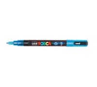 Posca Lot De 6 Marqueurs Pc3ml Pte Conique Fine En Plastique Bleu Foncé Pailleté