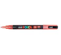 POSCA Marqueur PC3ML Pte conique fine en plastique Rouge Pailleté