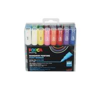 POSCA - Lot de marqueurs acryliques PC-1MC, Ronde Extra-Fine, 16 Couleurs | Marqueurs avec pointe de 0,7 à 1 mm pour presque toutes les surfaces