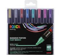POSCA Marker UNI PC-5M 8er Set Metallic